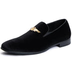 The VELVETTO Loafers with Gold Buckle