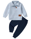 The Toddler Boy 2-Piece Sweatsuit Set Blue