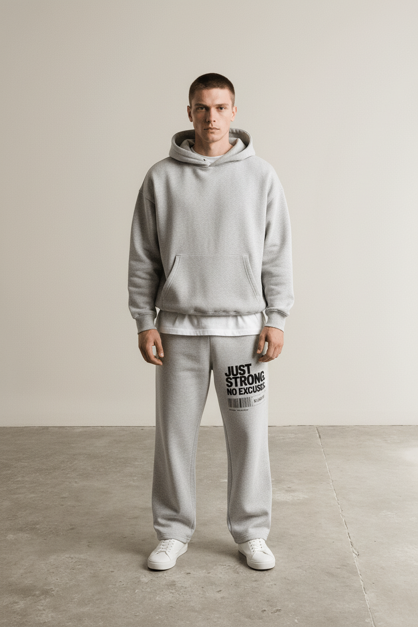 VACANCY Oversized Sweatpants - JUST STRONG. "NO EXCUSES.