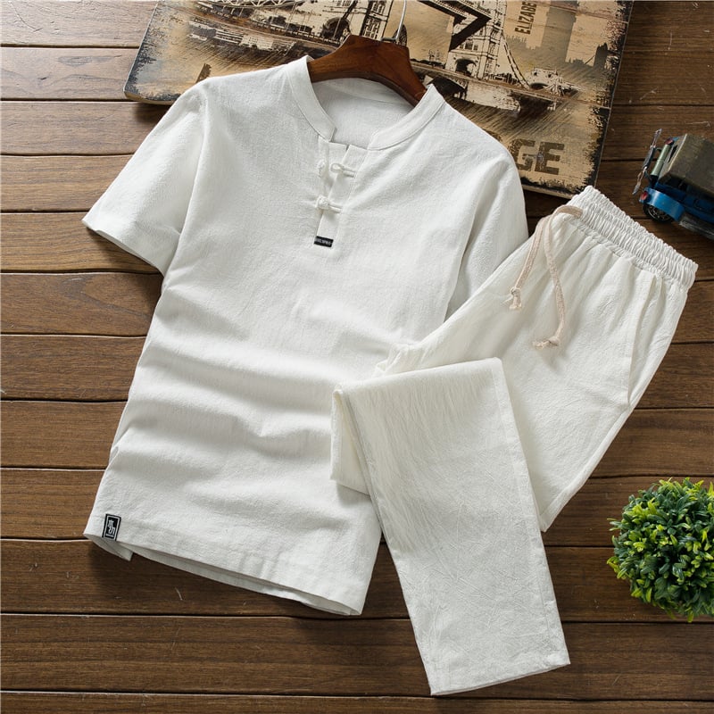 The Oriental Summer Elegance Linen T-Shirt