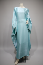 The Elegant Satin-Waisted Summer Gown