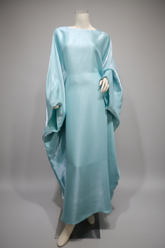The Elegant Satin-Waisted Summer Gown