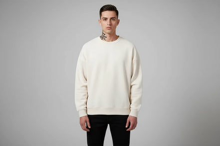 The Luxe Cotton Velvet-Lined Sweater