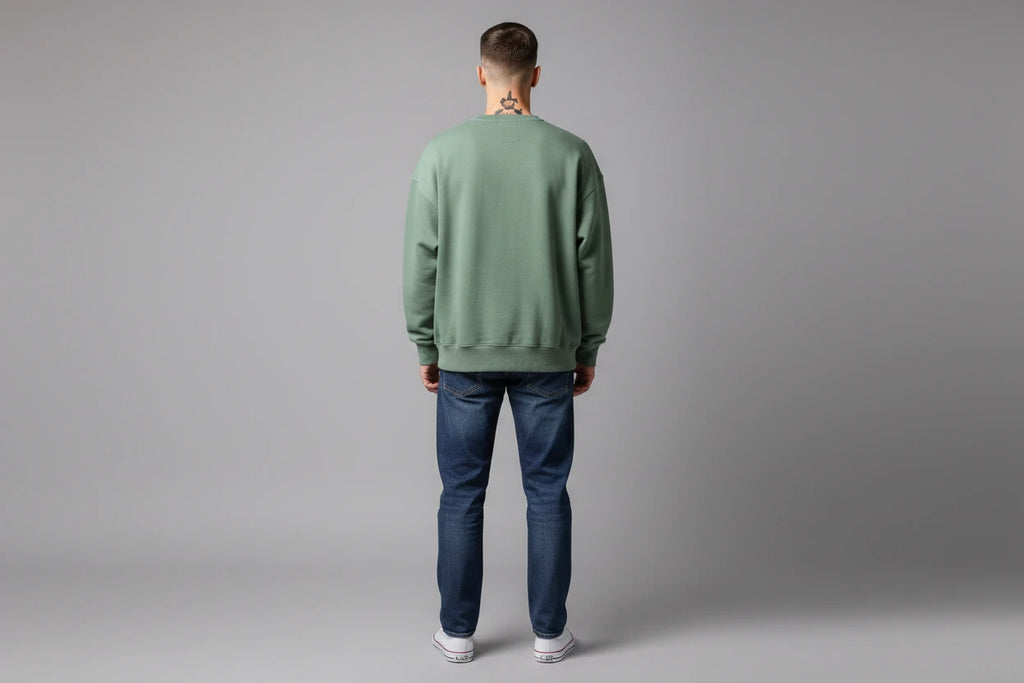 The Luxe Cotton Velvet-Lined Sweater