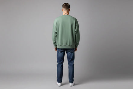 The Luxe Cotton Velvet-Lined Sweater