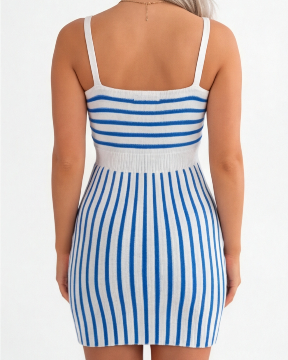 The Elegant Spring/Summer Bicolor Sleeveless Dress
