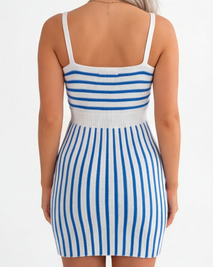 The Elegant Spring/Summer Bicolor Sleeveless Dress