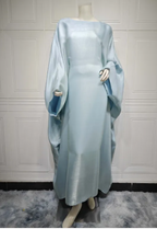 The Elegant Satin-Waisted Summer Gown