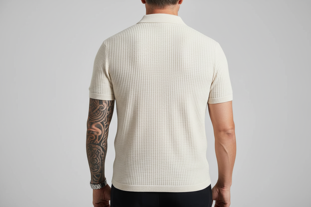 The Textured Knit Sophisticate Polo