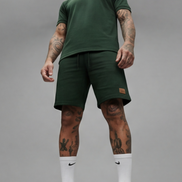 The Athletic Workout 2-Piece T-Shirt and Shorts Outfit with Pockets in Blackish Green