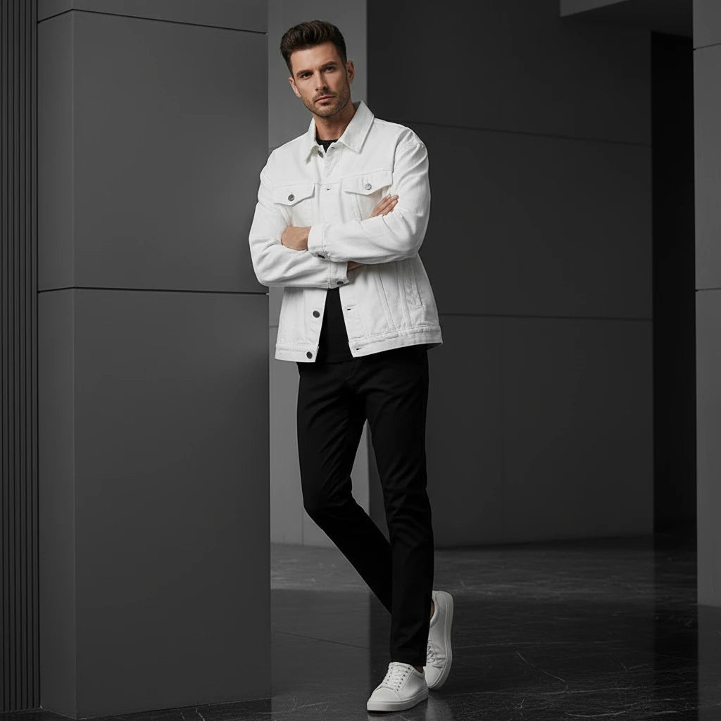 The White Denim Oversized Jacket