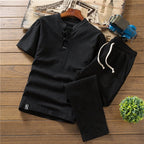 The Oriental Summer Elegance Linen T-Shirt