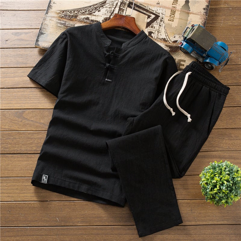 The Oriental Summer Elegance Linen T-Shirt