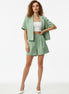 Elegant American Linen Short-Sleeve Blazer