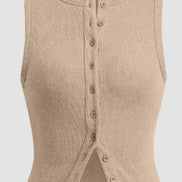 The Elegant Sleeveless Tailored Vest