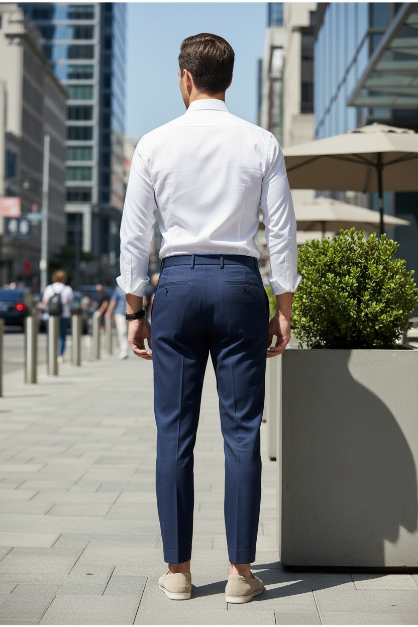 The Elegant Resilience Straight Fit Trousers