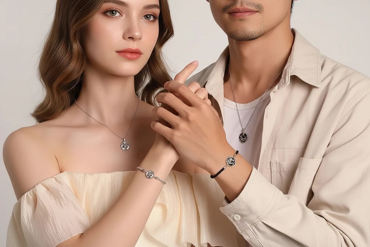 The Eternal Connection Silver Couple Bracelet