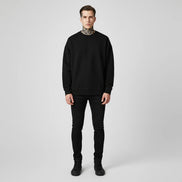 The Luxe Cotton Velvet-Lined Sweater