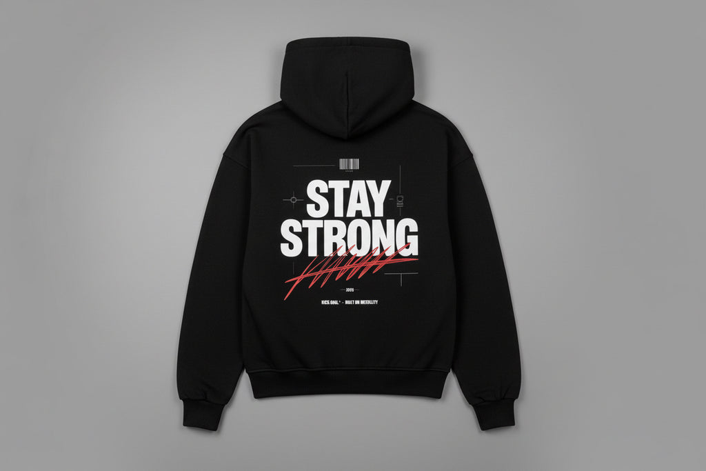 VACANCY Oversized Hoodie - STAY STRONG