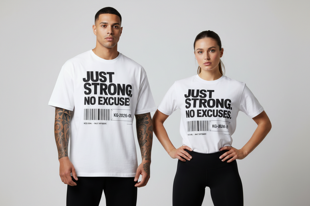 VACANCY Oversized Shirt - JUST STRONG. "NO EXCUSES.