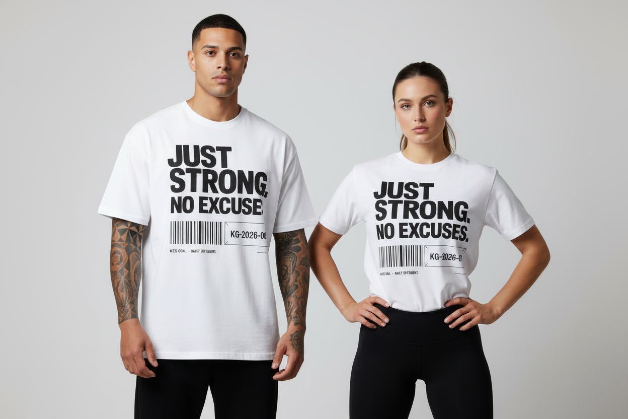 VACANCY Oversized Shirt - JUST STRONG. "NO EXCUSES.