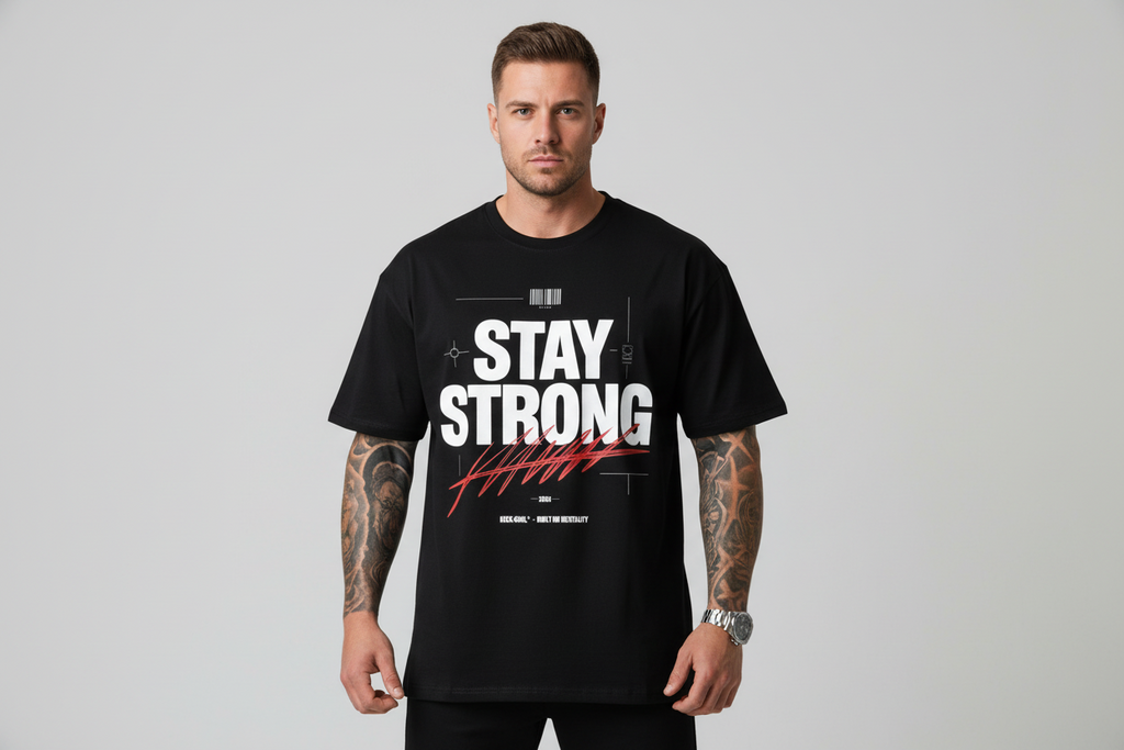VACANCY Oversized Shirt - STAY STRONG