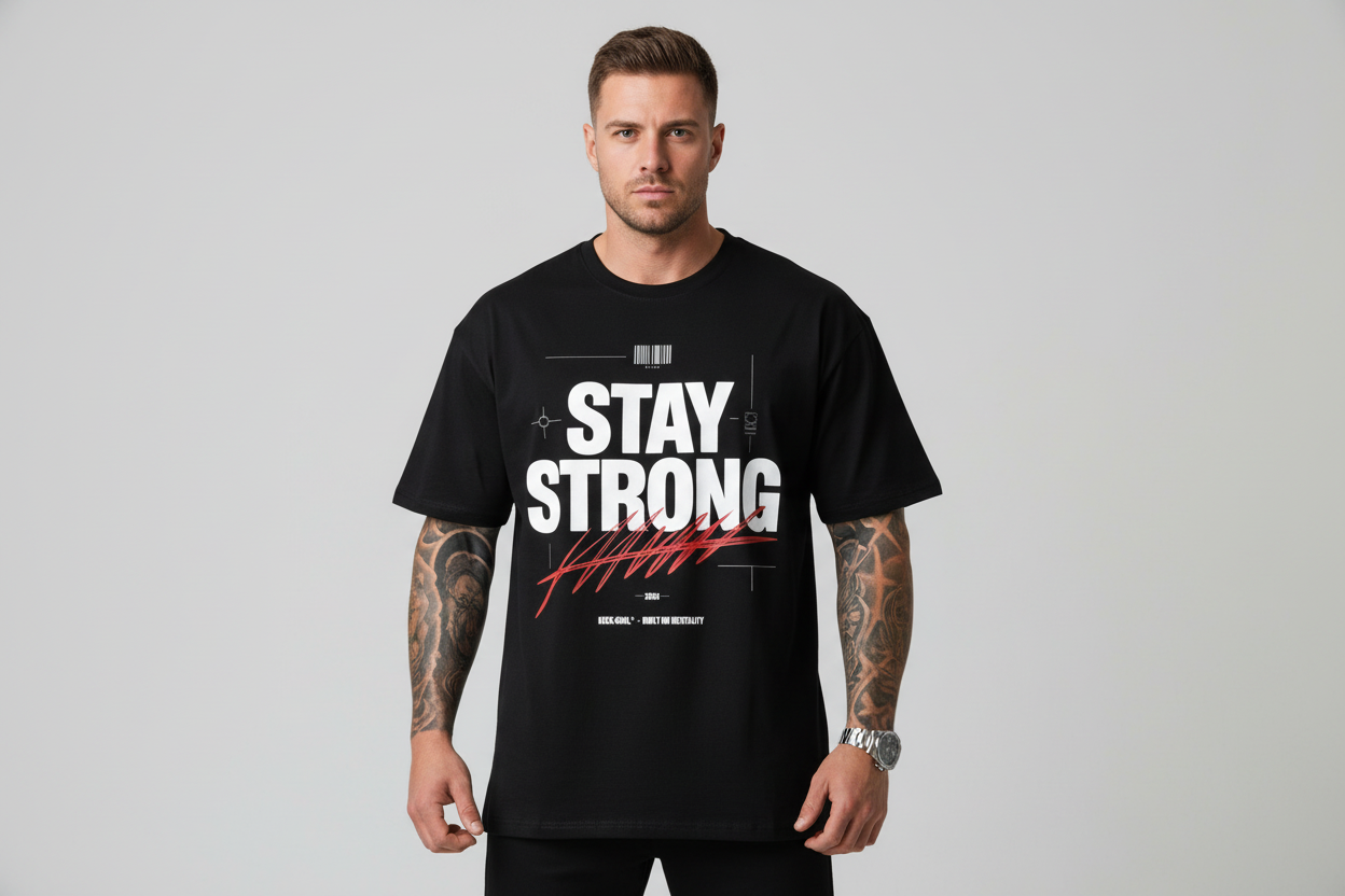 VACANCY Oversized Shirt - STAY STRONG