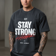 VACANCY Oversized Shirt - STAY STRONG