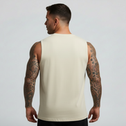 KROWN GALLERY - Sleeveless Oversized Tee