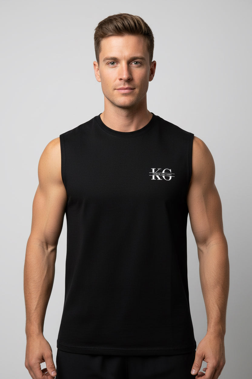 KROWN GALLERY - Sleeveless Oversized Tee