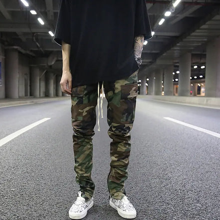 The Canvas Slimline Trousers with Drawstring