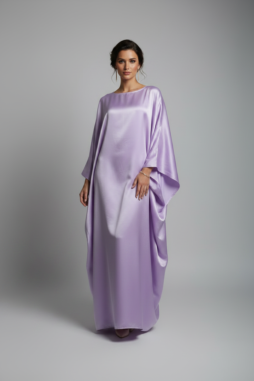 The Elegant Satin-Waisted Summer Gown