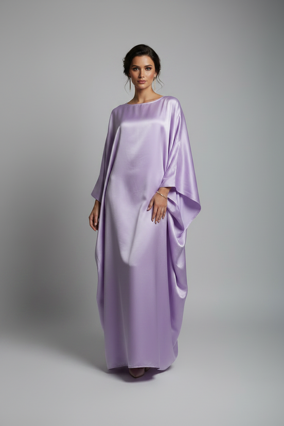 The Elegant Satin-Waisted Summer Gown
