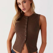 The Elegant Sleeveless Tailored Vest