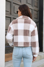 The Elegant Dual-Face Velvet Plaid Jacket