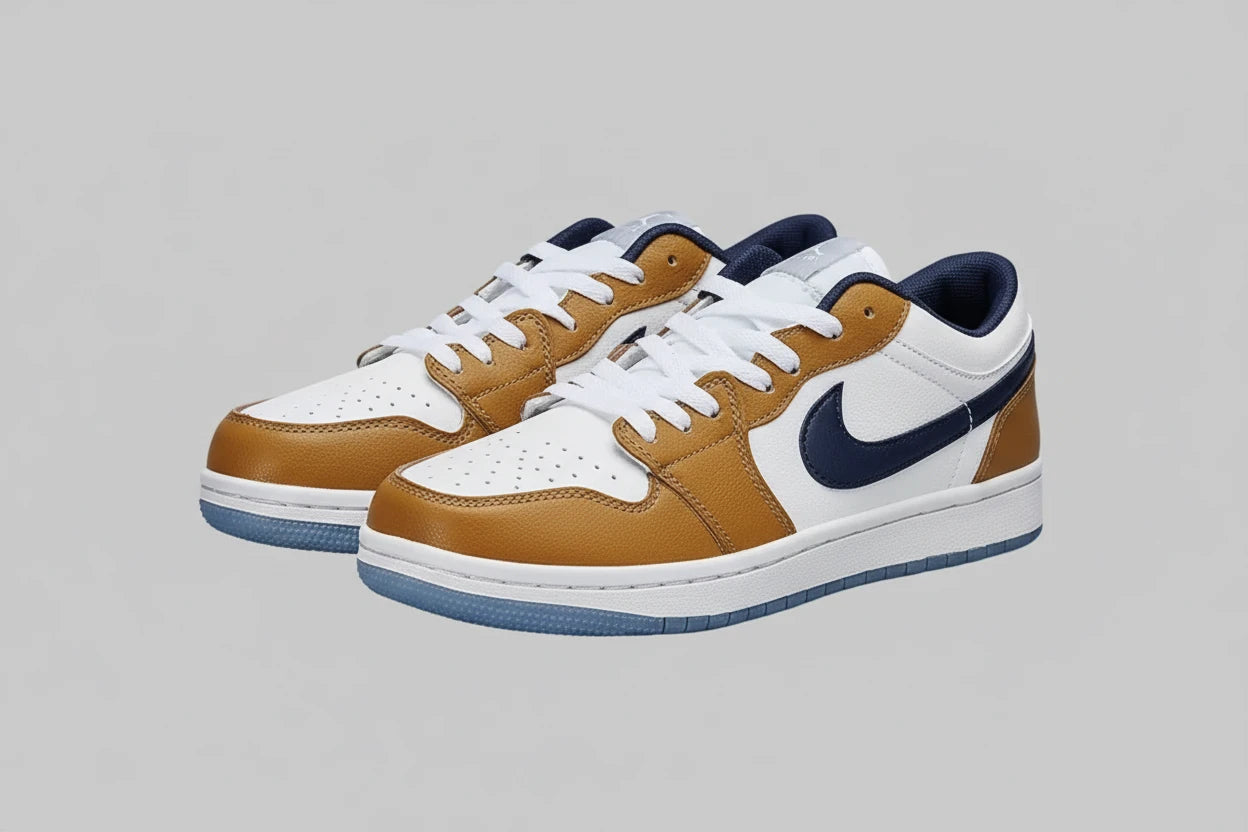 The Pure White Dunk AJ1 Low Shoes