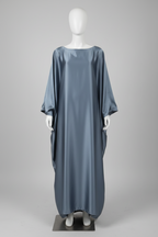 The Elegant Satin-Waisted Summer Gown