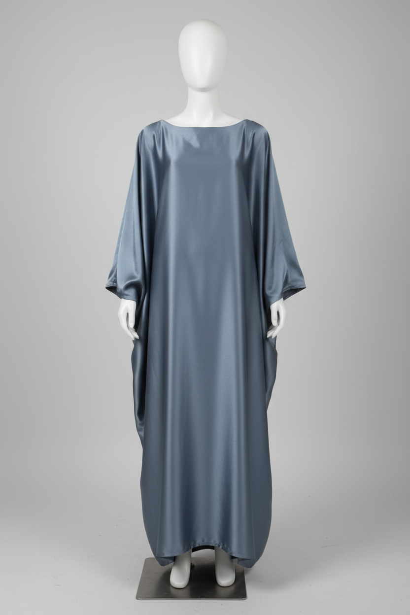 The Elegant Satin-Waisted Summer Gown