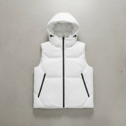 The Elegant Loose-Fit Hooded Vest