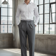 The Elegant Resilience Straight Fit Trousers