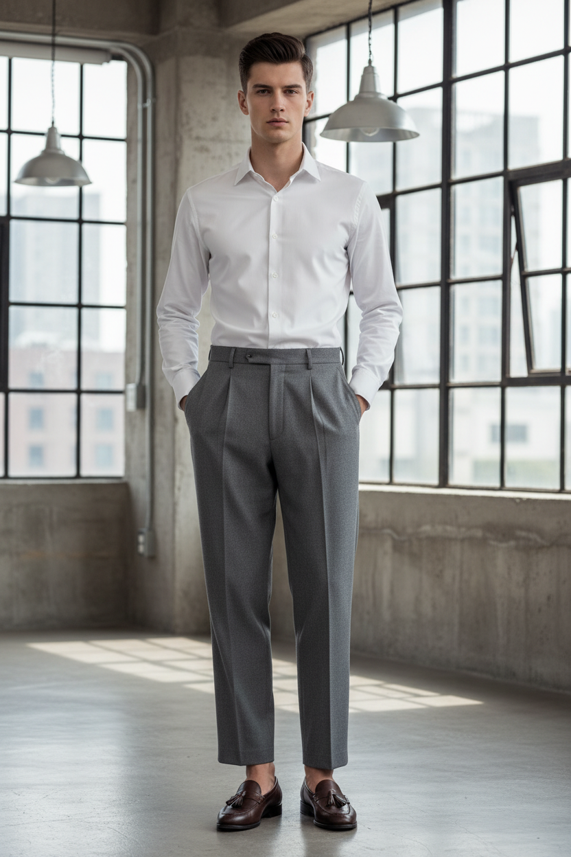 The Elegant Resilience Straight Fit Trousers