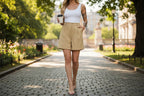 The Chic Elastic Waist Wide Leg Shorts