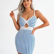 The Elegant Spring/Summer Bicolor Sleeveless Dress