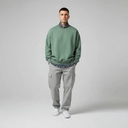The Luxe Cotton Velvet-Lined Sweater