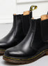 The Elegance Cowhide Thick-Heeled Boots