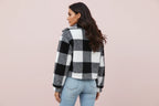 The Elegant Dual-Face Velvet Plaid Jacket