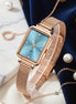 The Luxury Blue Square Women's Watch