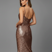 Elegant Sequin Gala Dress