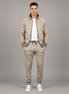 The Aeeleire Men's Plaid Tracksuit Set - Khaki
