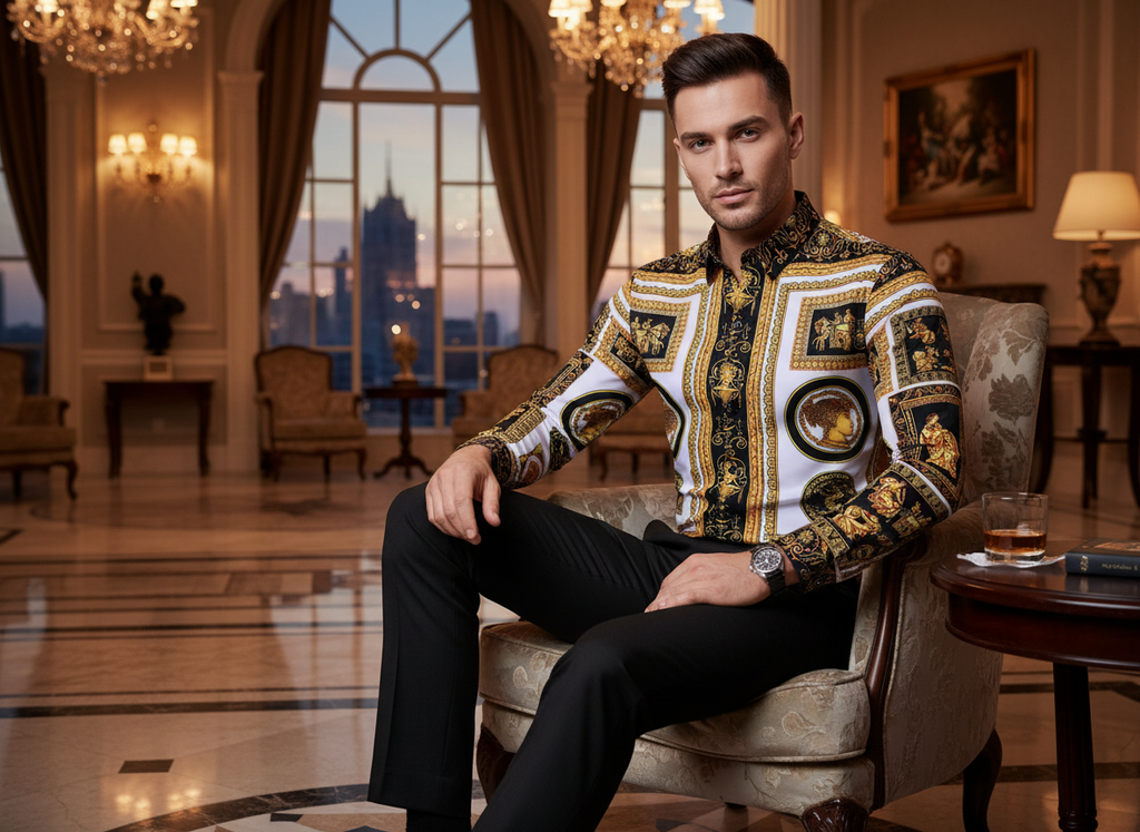 Casual Floral Long Sleeve Shirt